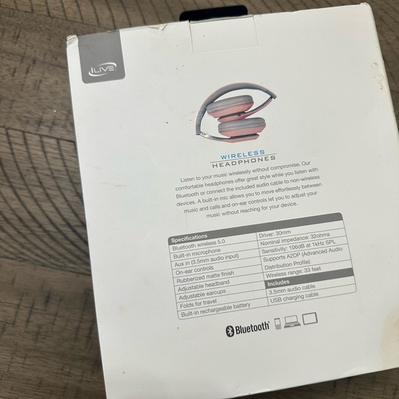 New iLive Wireless Headphones Bluetooth Matte Finish - Picture 7 of 9